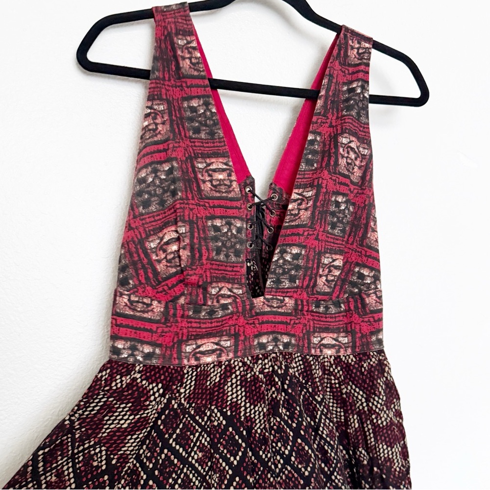 Free People Noyale Heat Wave Printed Cotton Tunic Mini Dress - Picture 6 of 11